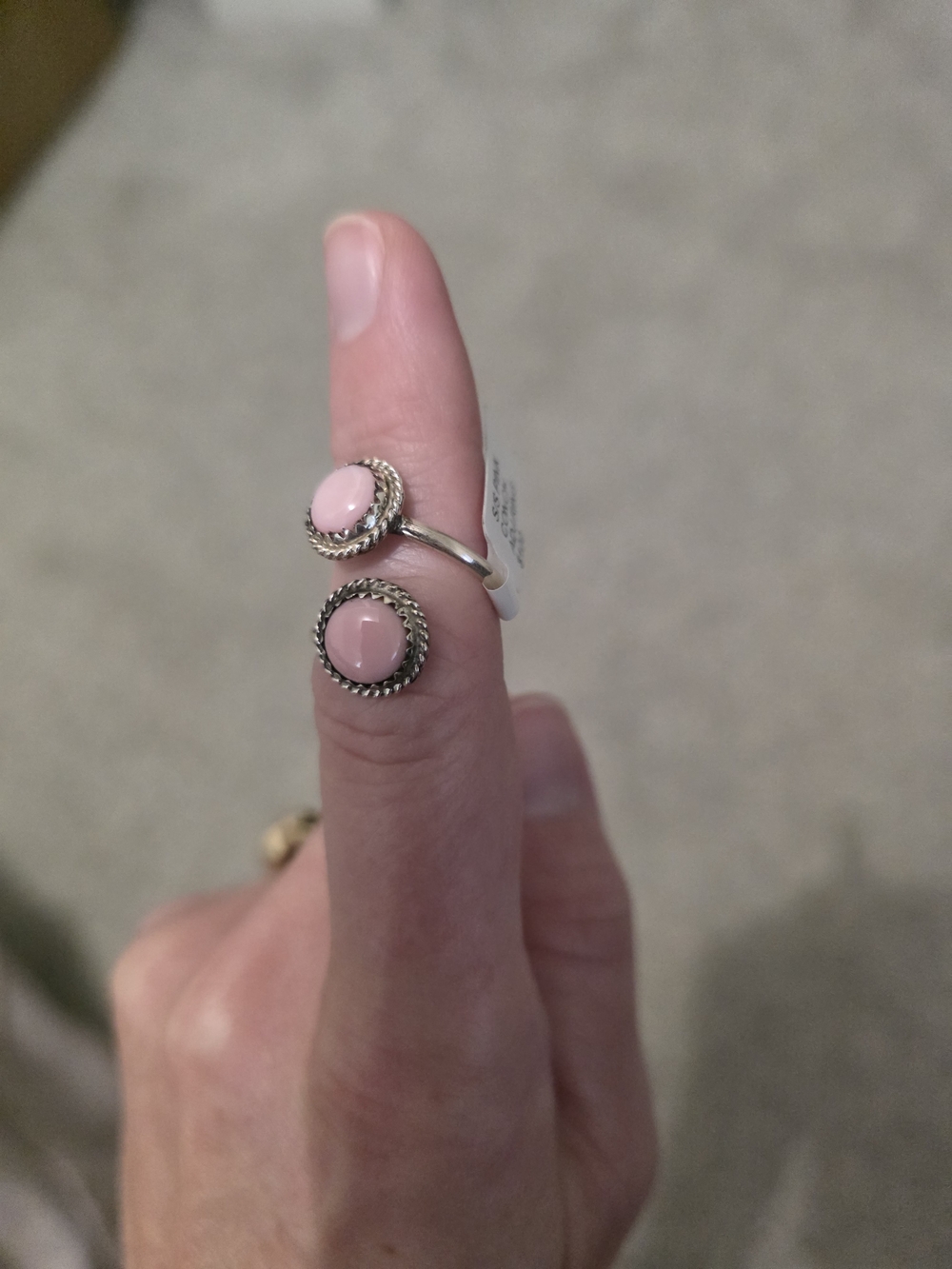 NWT - Pink Conch Adjustable Bypass Ring